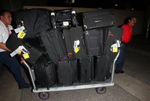 Make no mistake. Our luggage was only a fraction of what Victoria Beckham traveled with last month.