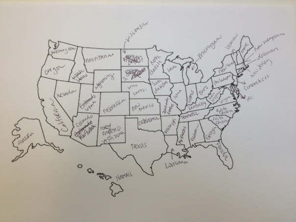 Brits label U.S. map