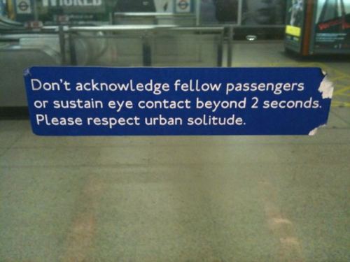 Fake London Underground sign