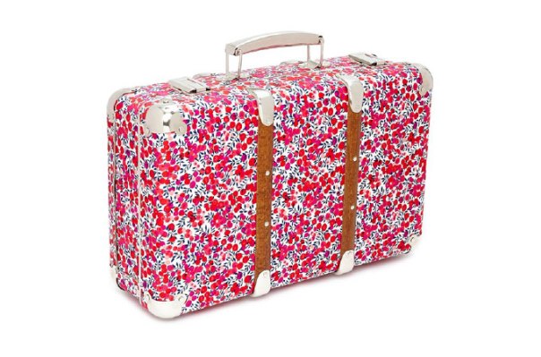 Floral print suitcase